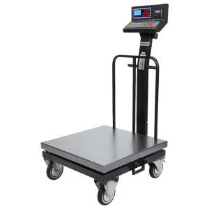باسکول محک چرخدار مدل 13000 پلاس چاپگردار 300 کیلوگرم با سینی گالوانیزه